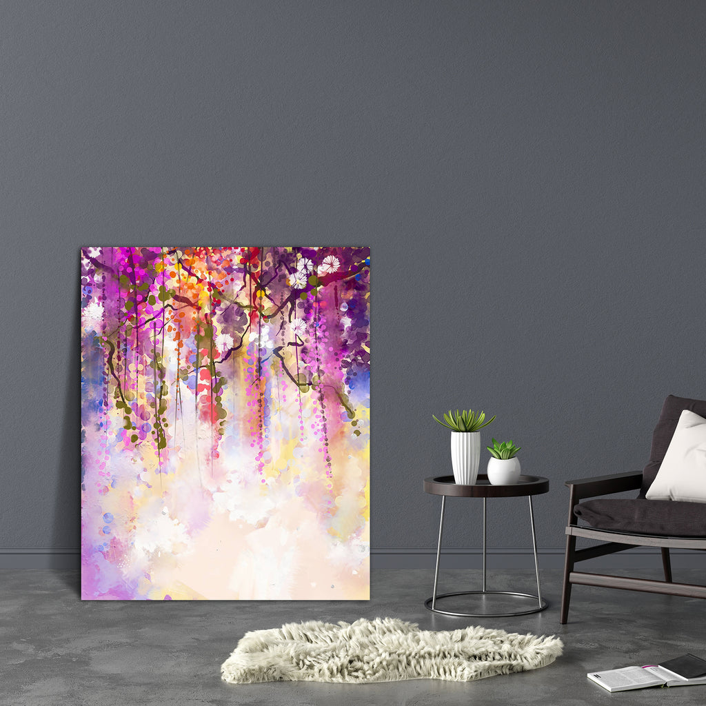 Spring Purple Flowers Wisteria D2 Canvas Painting Synthetic Frame-Paintings MDF Framing-AFF_FR-IC 5005131 IC 5005131, Abstract Expressionism, Abstracts, Art and Paintings, Botanical, Floral, Flowers, Landscapes, Nature, Paintings, Parents, Scenic, Seasons, Semi Abstract, Signs, Signs and Symbols, Watercolour, spring, purple, wisteria, d2, canvas, painting, synthetic, frame, flower, background, watercolor, abstract, pastel, art, artwork, bloom, blossom, blur, blurred, bokeh, bright, brush, color, colorful, d