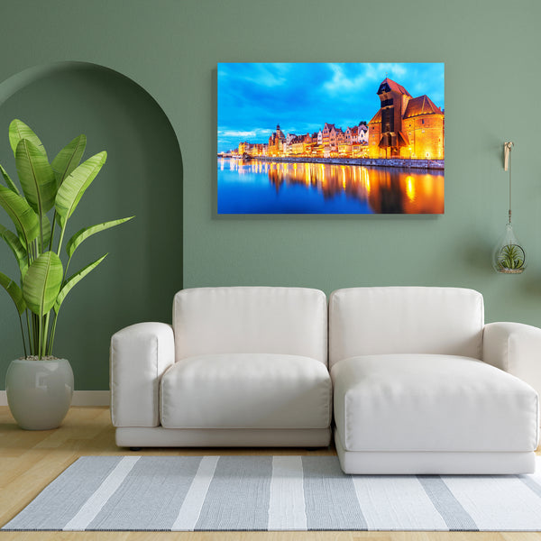 Old Town Of Gdansk & Motlawa River, Poland D1 Canvas Painting Synthetic Frame-Paintings MDF Framing-AFF_FR-IC 5005133 IC 5005133, Ancient, Architecture, Automobiles, Cities, City Views, Landmarks, Landscapes, Medieval, Places, Retro, Scenic, Transportation, Travel, Urban, Vehicles, Vintage, old, town, of, gdansk, motlawa, river, poland, d1, canvas, painting, for, bedroom, living, room, engineered, wood, frame, baltic, beautiful, city, cityscape, crane, danzig, europe, european, evening, fairytale, famous, g