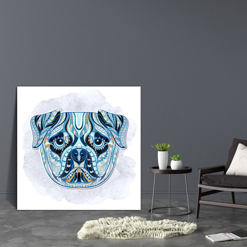 Pug Dog Portrait Canvas Painting Synthetic Frame-Paintings MDF Framing-AFF_FR-IC 5005186 IC 5005186, Abstract Expressionism, Abstracts, African, Animals, Art and Paintings, Aztec, Culture, Decorative, Digital, Digital Art, Drawing, Ethnic, Graphic, Illustrations, Indian, Nature, Scenic, Semi Abstract, Signs, Signs and Symbols, Symbols, Traditional, Tribal, Watercolour, Wildlife, World Culture, pug, dog, portrait, canvas, painting, synthetic, frame, abstract, animal, art, colorful, decoration, design, detail