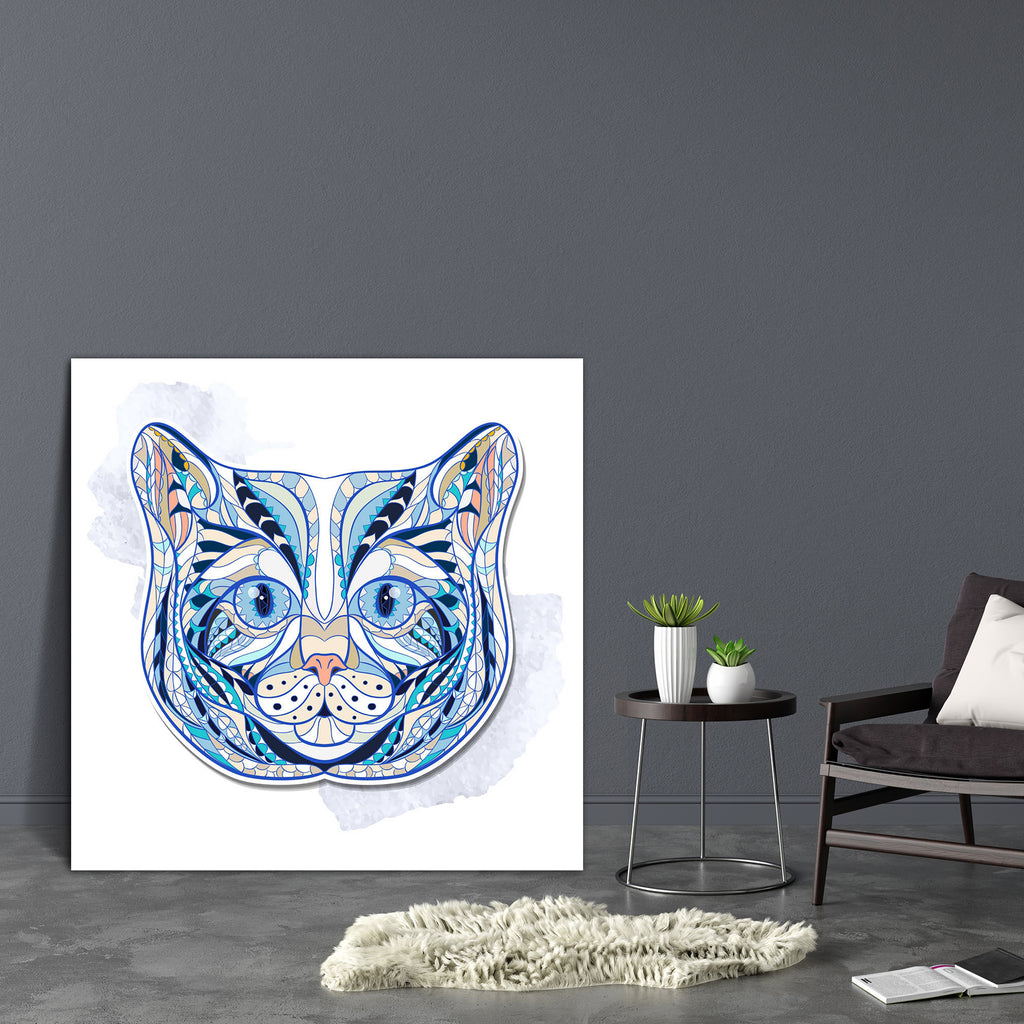Cat Portrait D2 Canvas Painting Synthetic Frame-Paintings MDF Framing-AFF_FR-IC 5005187 IC 5005187, Abstract Expressionism, Abstracts, African, Animals, Art and Paintings, Aztec, Culture, Decorative, Digital, Digital Art, Drawing, Ethnic, Graphic, Illustrations, Indian, Nature, Scenic, Semi Abstract, Signs, Signs and Symbols, Symbols, Traditional, Tribal, Wildlife, World Culture, cat, portrait, d2, canvas, painting, synthetic, frame, abstract, animal, art, cats, colorful, decoration, design, detailed, domes