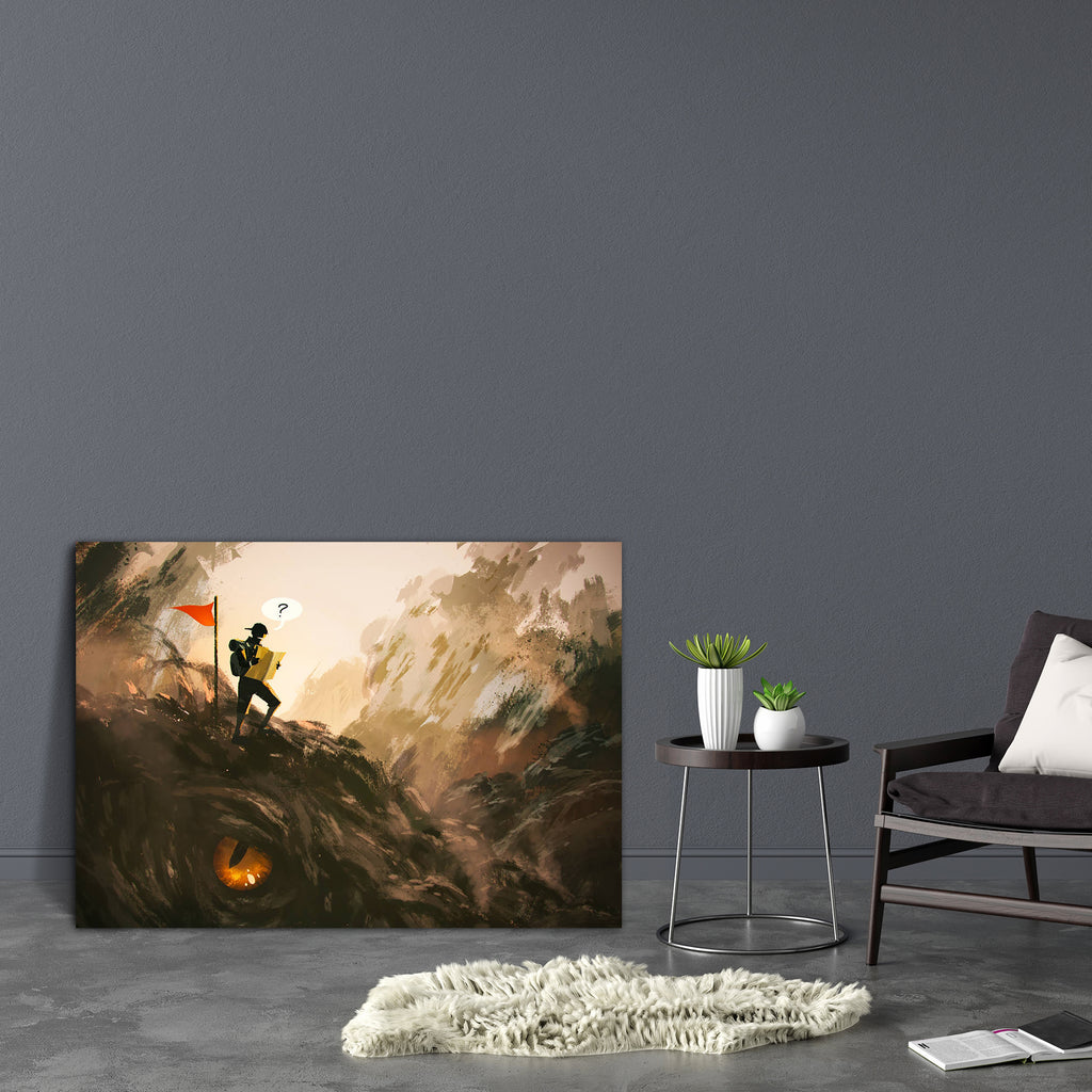 Lost Hiker With Backpack Looking At Map Canvas Painting Synthetic Frame-Paintings MDF Framing-AFF_FR-IC 5005206 IC 5005206, Abstract Expressionism, Abstracts, Art and Paintings, Automobiles, Flags, Illustrations, Maps, Mountains, Nature, Paintings, People, Scenic, Semi Abstract, Signs, Signs and Symbols, Transportation, Travel, Vehicles, Watercolour, lost, hiker, with, backpack, looking, at, map, canvas, painting, synthetic, frame, adventure, dinosaur, traveler, abstract, acrylic, art, artistic, artwork, ba