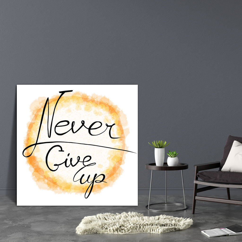 Never Give Up D1 Canvas Painting Synthetic Frame-Paintings MDF Framing-AFF_FR-IC 5005208 IC 5005208, Abstract Expressionism, Abstracts, Ancient, Art and Paintings, Black and White, Calligraphy, Digital, Digital Art, Graphic, Hipster, Historical, Illustrations, Inspirational, Medieval, Motivation, Motivational, Quotes, Retro, Semi Abstract, Signs, Signs and Symbols, Splatter, Text, Typography, Vintage, Watercolour, White, never, give, up, d1, canvas, painting, synthetic, frame, abstract, art, background, ban