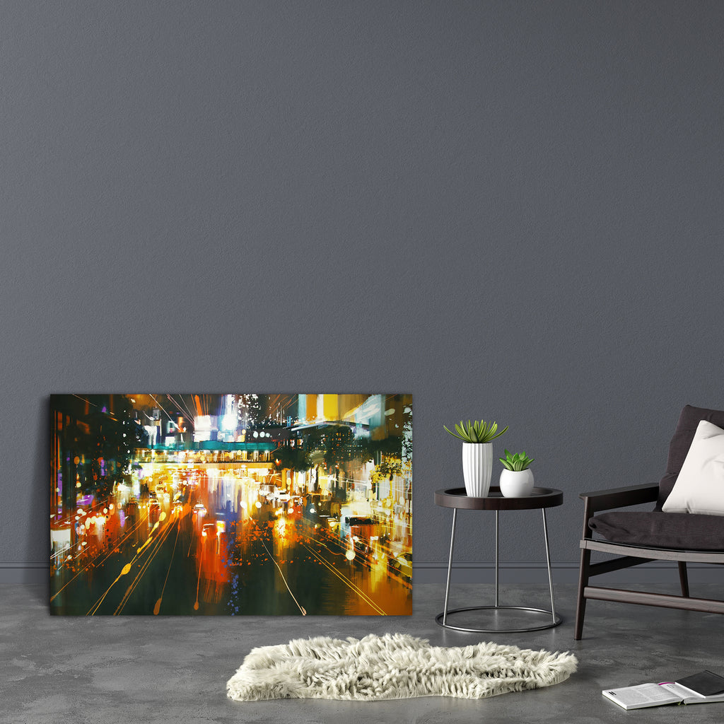 Car Headlights & Taillights On A City Street Canvas Painting Synthetic Frame-Paintings MDF Framing-AFF_FR-IC 5005214 IC 5005214, Abstract Expressionism, Abstracts, Art and Paintings, Automobiles, Cars, Cities, City Views, Illustrations, Modern Art, Paintings, Perspective, Semi Abstract, Signs, Signs and Symbols, Splatter, Transportation, Travel, Urban, Vehicles, Watercolour, car, headlights, taillights, on, a, city, street, canvas, painting, synthetic, frame, grunge, artwork, oil, abstract, modern, acrylic,