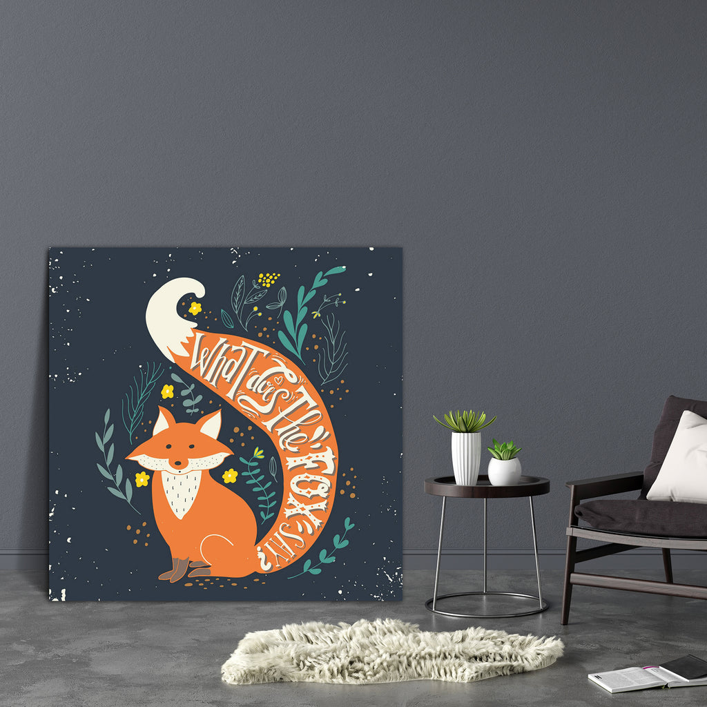 Fox & Hand Lettering Canvas Painting Synthetic Frame-Paintings MDF Framing-AFF_FR-IC 5005219 IC 5005219, Ancient, Animals, Art and Paintings, Botanical, Calligraphy, Floral, Flowers, Hand Drawn, Hipster, Historical, Icons, Illustrations, Medieval, Nature, Patterns, Quotes, Retro, Signs, Signs and Symbols, Sketches, Symbols, Text, Typography, Vintage, fox, hand, lettering, canvas, painting, synthetic, frame, quote, logo, animal, autumn, badge, black, background, character, child, clothing, cute, decoration, 