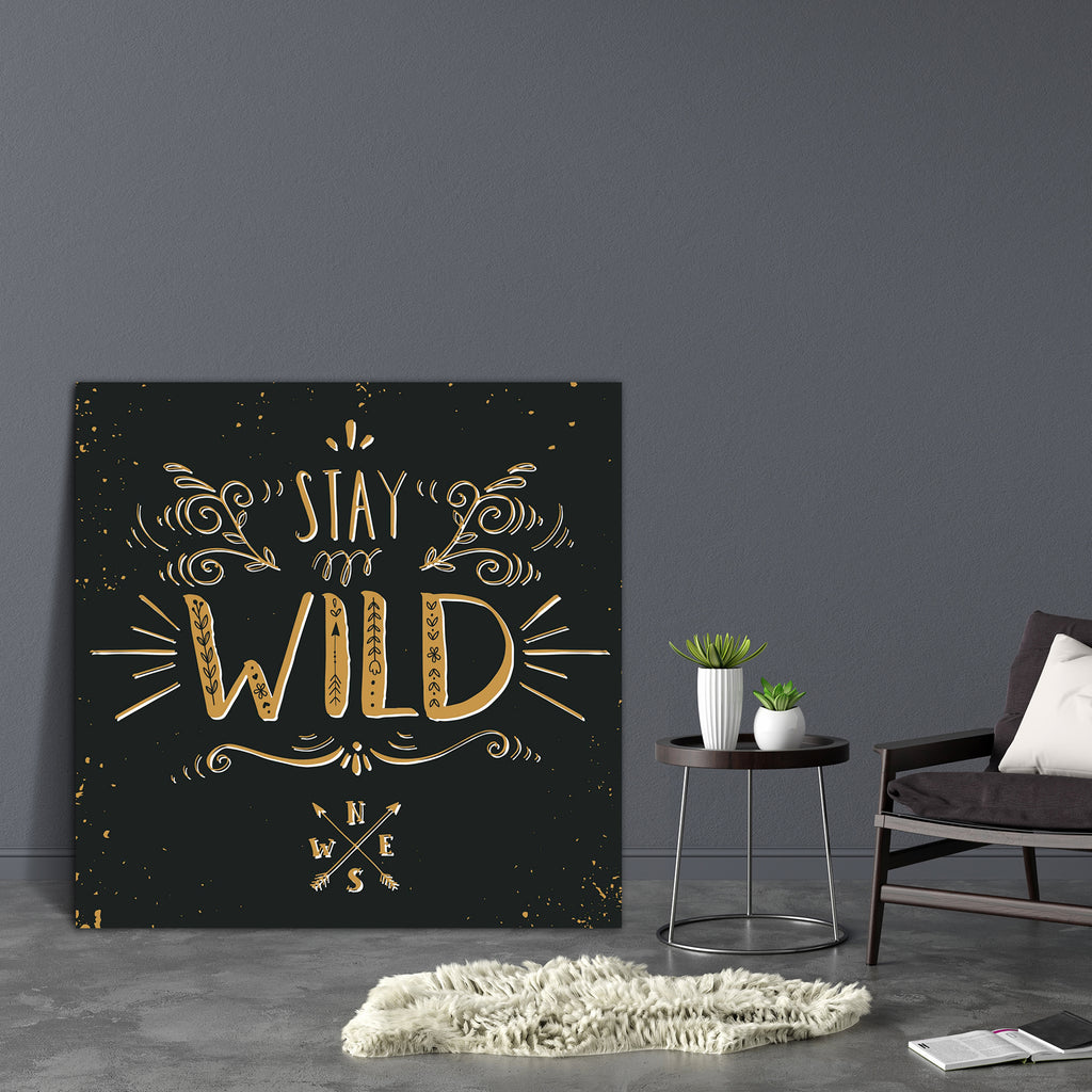 Stay Wild Canvas Painting Synthetic Frame-Paintings MDF Framing-AFF_FR-IC 5005220 IC 5005220, Ancient, Automobiles, Calligraphy, Digital, Digital Art, Graphic, Hand Drawn, Hipster, Historical, Illustrations, Inspirational, Medieval, Motivation, Motivational, Nature, Quotes, Scenic, Signs, Signs and Symbols, Sketches, Symbols, Text, Transportation, Travel, Typography, Vehicles, Vintage, stay, wild, canvas, painting, synthetic, frame, adventure, background, badge, blackboard, card, clothing, compass, decorati