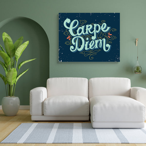Carpe Diem D1 Canvas Painting Synthetic Frame-Paintings MDF Framing-AFF_FR-IC 5005221 IC 5005221, Ancient, Calligraphy, Digital, Digital Art, Graphic, Hand Drawn, Hipster, Historical, Illustrations, Inspirational, Medieval, Motivation, Motivational, Quotes, Retro, Signs, Signs and Symbols, Sketches, Symbols, Text, Typography, Vintage, carpe, diem, d1, canvas, painting, for, bedroom, living, room, engineered, wood, frame, background, badge, banner, concept, curl, decoration, design, element, emblem, expressi
