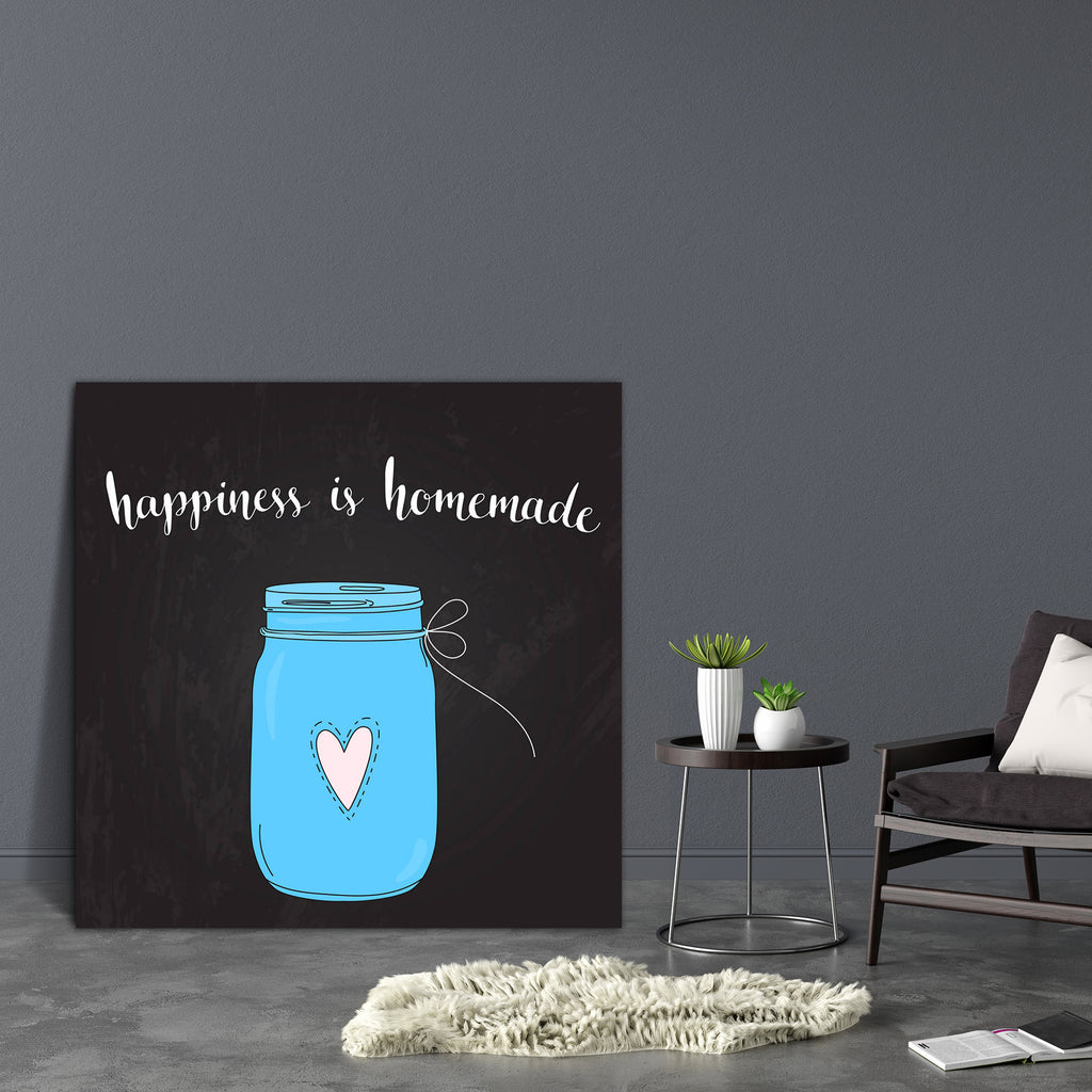 Happiness Is Homemade Canvas Painting Synthetic Frame-Paintings MDF Framing-AFF_FR-IC 5005234 IC 5005234, Art and Paintings, Calligraphy, Digital, Digital Art, Graphic, Hearts, Illustrations, Inspirational, Love, Modern Art, Motivation, Motivational, Quotes, Romance, Text, Typography, happiness, is, homemade, canvas, painting, synthetic, frame, art, artistic, blackboard, chalkboard, concept, decoration, expression, fist, grunge, handmade, handwriting, happy, heart, home, illustration, inspiration, jar, joy,