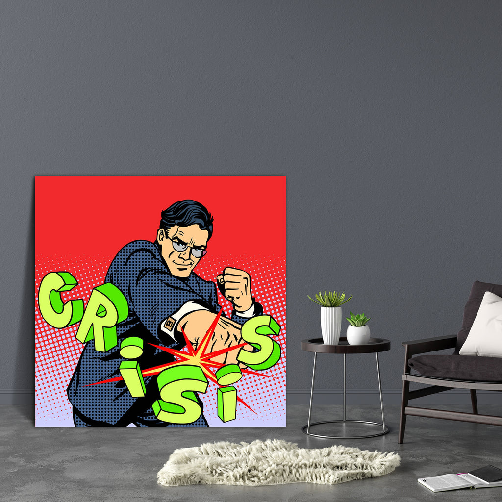 Super Businessman D1 Canvas Painting Synthetic Frame-Paintings MDF Framing-AFF_FR-IC 5005242 IC 5005242, Ancient, Animated Cartoons, Art and Paintings, Books, Business, Caricature, Cartoons, Comics, Dots, Historical, Illustrations, Medieval, Modern Art, People, Pop Art, Retro, Superheroes, Vintage, super, businessman, d1, canvas, painting, synthetic, frame, pop, art, crisis, blow, boss, boxing, concept, cartoon, comic, book, courage, dot, finance, finances, halftone, hero, hip, idea, illustration, leader, l