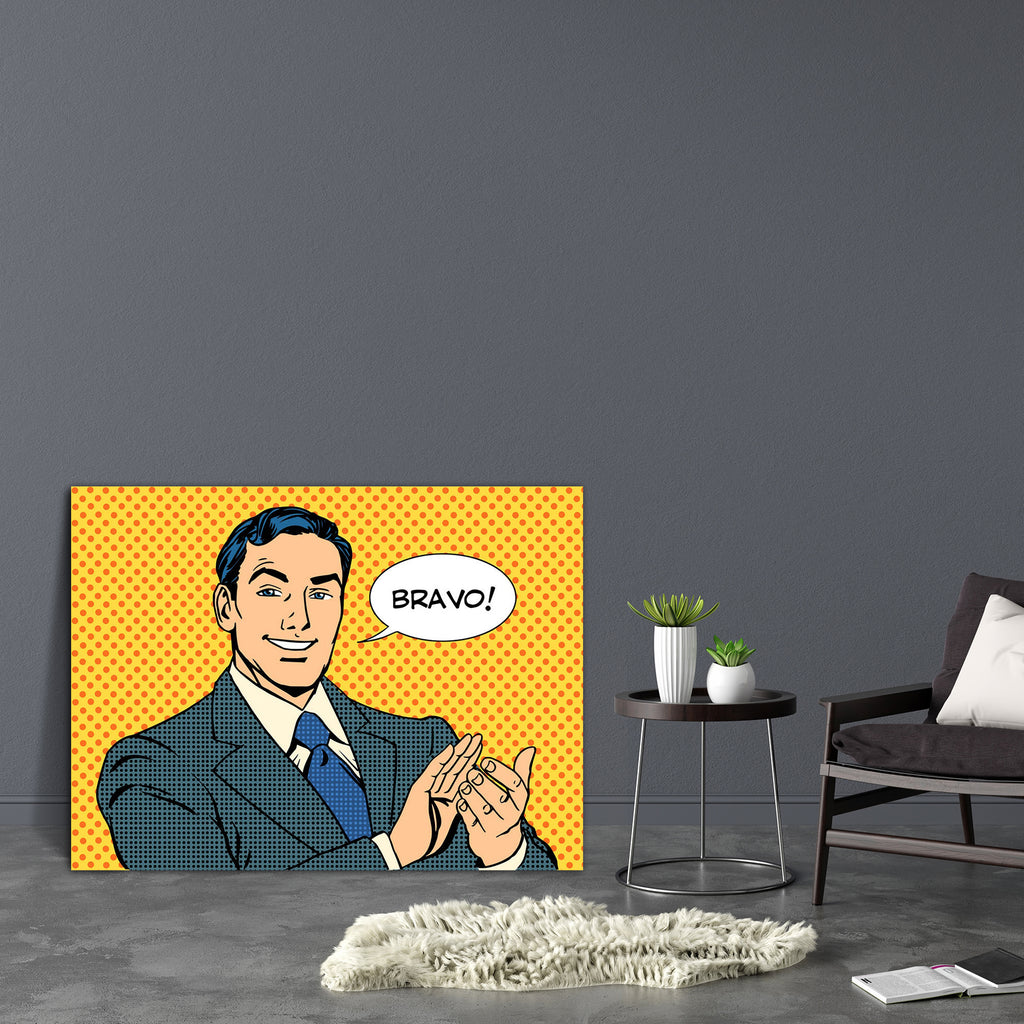 Man Applausing Canvas Painting Synthetic Frame-Paintings MDF Framing-AFF_FR-IC 5005279 IC 5005279, Ancient, Animated Cartoons, Art and Paintings, Books, Business, Caricature, Cartoons, Comics, Dots, Historical, Illustrations, Medieval, Modern Art, People, Pop Art, Retro, Vintage, man, applausing, canvas, painting, synthetic, frame, success, applause, comic, pop, art, bravo, praise, men, cartoon, emotions, boss, feelings, and, book, manager, successful, emotion, approval, audience, beauty, businessman, conce