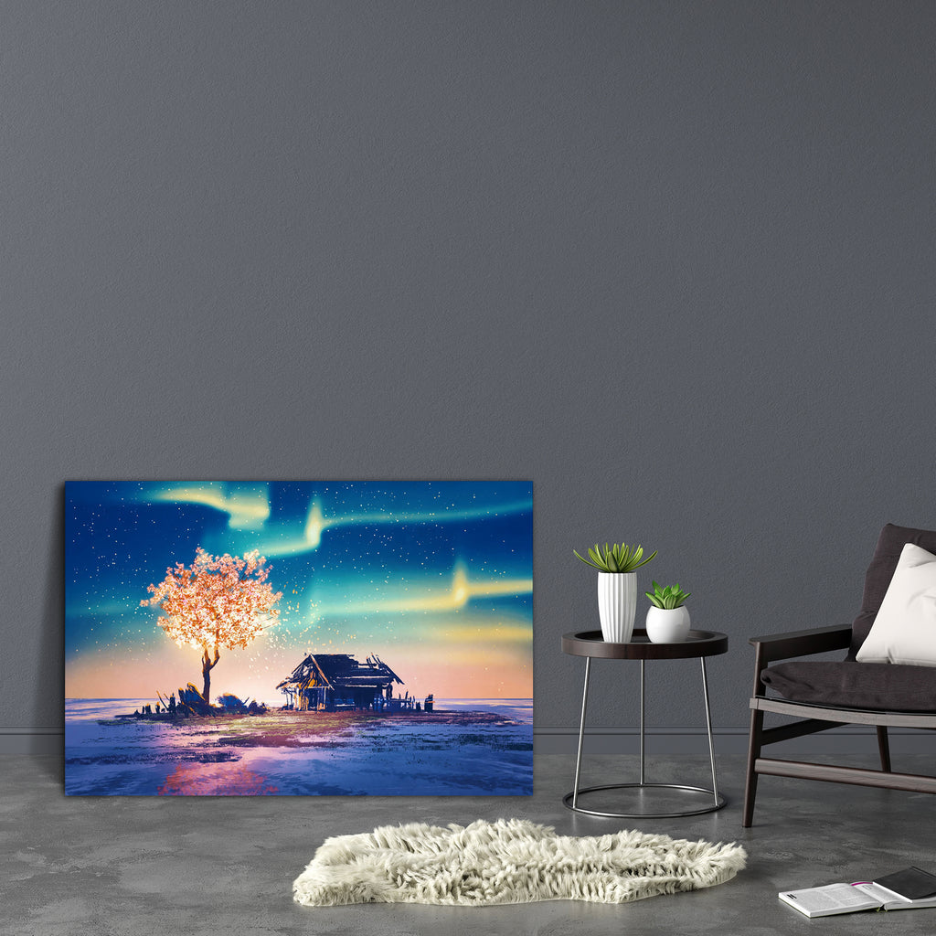 Fantasy Tree Lights Canvas Painting Synthetic Frame-Paintings MDF Framing-AFF_FR-IC 5005287 IC 5005287, Abstract Expressionism, Abstracts, Art and Paintings, Christianity, Fantasy, Illustrations, Landscapes, Mountains, Nature, Paintings, Scenic, Science Fiction, Seasons, Semi Abstract, Signs, Signs and Symbols, Space, Stars, Watercolour, tree, lights, canvas, painting, synthetic, frame, abandoned, house, northern, abstract, acrylic, art, artistic, artwork, background, beautiful, beauty, color, concept, cove