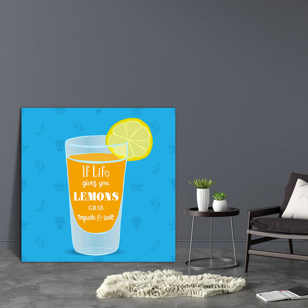 If Life Gives You Lemons Grab Tequila & Salt D1 Canvas Painting Synthetic Frame-Paintings MDF Framing-AFF_FR-IC 5005299 IC 5005299, Abstract Expressionism, Abstracts, Ancient, Art and Paintings, Calligraphy, Decorative, Digital, Digital Art, Graphic, Hand Drawn, Historical, Illustrations, Inspirational, Medieval, Motivation, Motivational, Quotes, Semi Abstract, Signs, Signs and Symbols, Text, Typography, Vintage, if, life, gives, you, lemons, grab, tequila, salt, d1, canvas, painting, synthetic, frame, abst