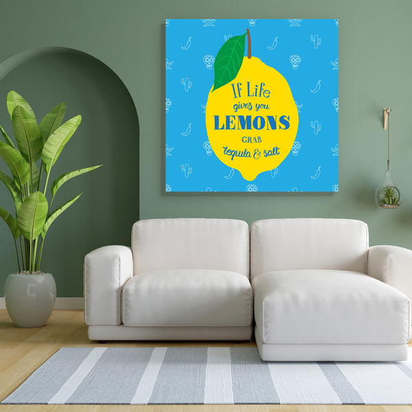 If Life Gives You Lemons Grab Tequila & Salt D2 Canvas Painting Synthetic Frame-Paintings MDF Framing-AFF_FR-IC 5005300 IC 5005300, Abstract Expressionism, Abstracts, Ancient, Art and Paintings, Calligraphy, Decorative, Digital, Digital Art, Graphic, Hand Drawn, Historical, Illustrations, Inspirational, Medieval, Motivation, Motivational, Quotes, Semi Abstract, Signs, Signs and Symbols, Text, Typography, Vintage, if, life, gives, you, lemons, grab, tequila, salt, d2, canvas, painting, for, bedroom, living, 