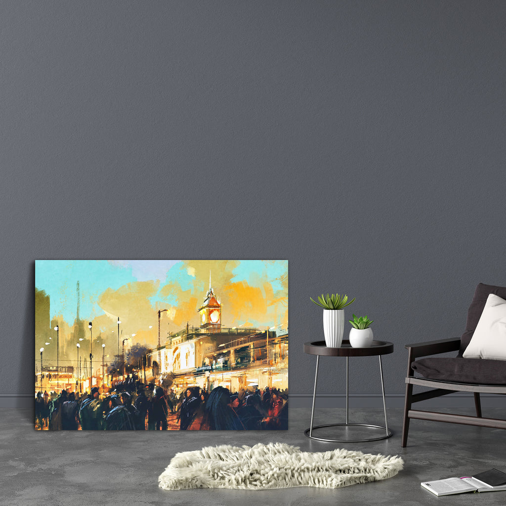 People In A City Park D1 Canvas Painting Synthetic Frame-Paintings MDF Framing-AFF_FR-IC 5005319 IC 5005319, Architecture, Art and Paintings, Automobiles, Cities, City Views, Illustrations, Landscapes, Paintings, People, Scenic, Signs, Signs and Symbols, Sunsets, Transportation, Travel, Urban, Vehicles, Watercolour, in, a, city, park, d1, canvas, painting, synthetic, frame, acrylic, art, artistic, artwork, beautiful, brown, building, cityscape, color, colorful, concept, crowd, design, destination, element, 