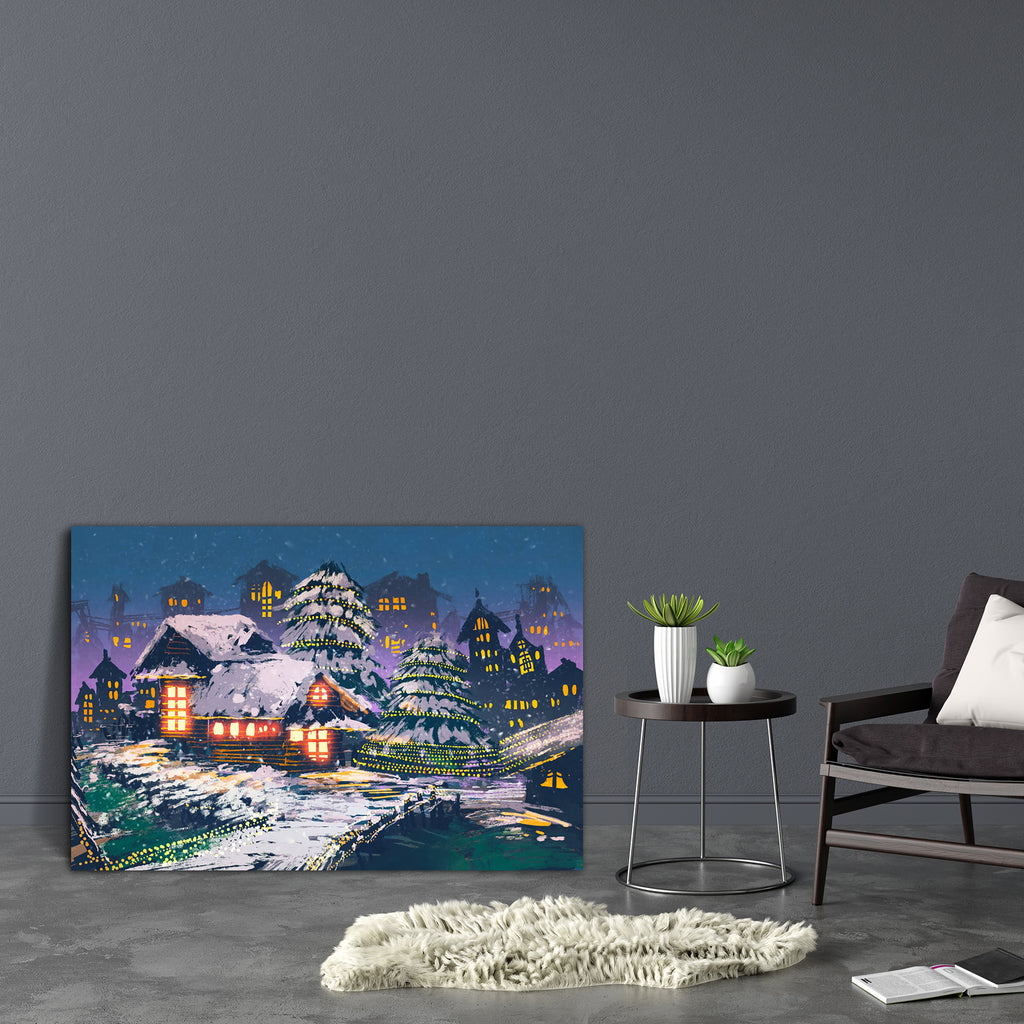 Christmas Night Eve D1 Canvas Painting Synthetic Frame-Paintings MDF Framing-AFF_FR-IC 5005320 IC 5005320, Art and Paintings, Christianity, Holidays, Illustrations, Landscapes, Nature, Paintings, Scenic, Seasons, Signs, Signs and Symbols, Watercolour, christmas, night, eve, d1, canvas, painting, synthetic, frame, village, scene, landscape, house, watercolor, winter, merry, tree, oil, home, card, acrylic, art, artistic, artwork, background, beautiful, celebration, color, concept, december, decoration, design