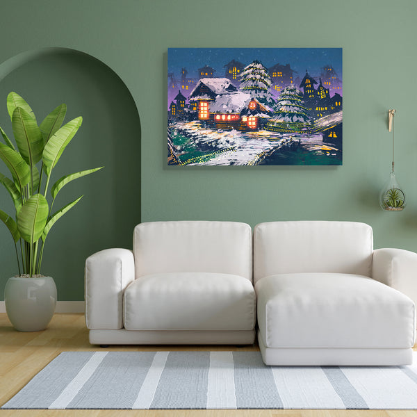 Christmas Night Eve D1 Canvas Painting Synthetic Frame-Paintings MDF Framing-AFF_FR-IC 5005320 IC 5005320, Art and Paintings, Christianity, Holidays, Illustrations, Landscapes, Nature, Paintings, Scenic, Seasons, Signs, Signs and Symbols, Watercolour, christmas, night, eve, d1, canvas, painting, for, bedroom, living, room, engineered, wood, frame, village, scene, landscape, house, watercolor, winter, merry, tree, oil, home, card, acrylic, art, artistic, artwork, background, beautiful, celebration, color, co