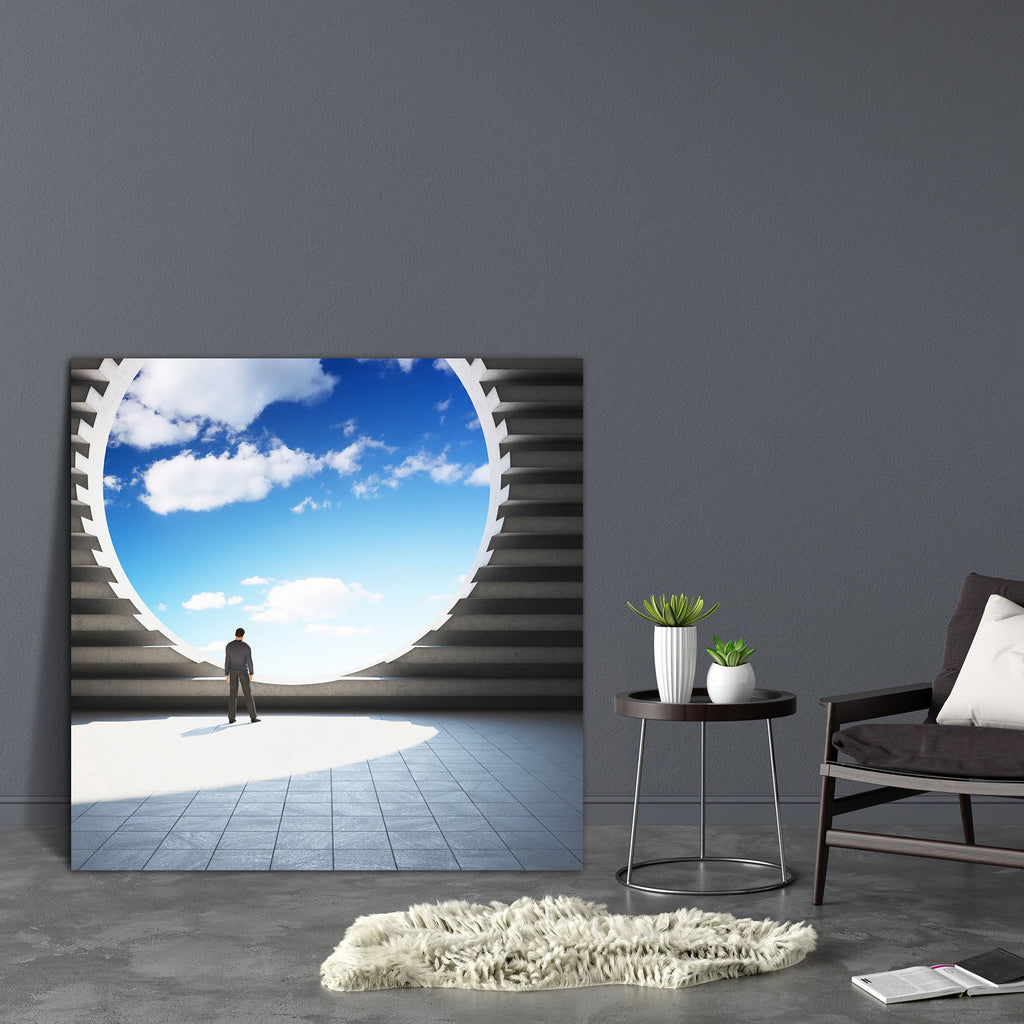 Architectural Design Window Canvas Painting Synthetic Frame-Paintings MDF Framing-AFF_FR-IC 5005325 IC 5005325, Architecture, Circle, Modern Art, Panorama, Patterns, Signs, Signs and Symbols, architectural, design, window, canvas, painting, synthetic, frame, background, blank, blue, building, concrete, construction, contemporary, figure, floor, hall, human, interior, large, light, male, man, modern, nobody, one, panoramic, pattern, person, render, room, round, sky, style, success, sunlight, view, wall, artz