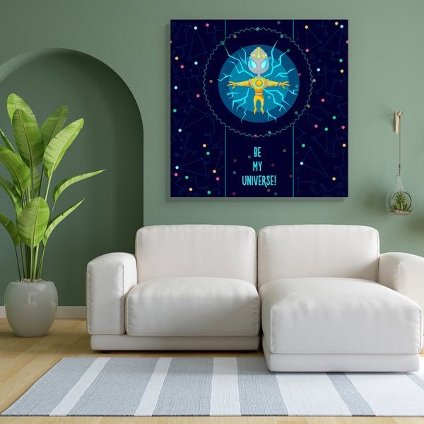 Alien In The Universe D1 Canvas Painting Synthetic Frame-Paintings MDF Framing-AFF_FR-IC 5005352 IC 5005352, Animated Cartoons, Astronomy, Automobiles, Caricature, Cartoons, Cosmology, Icons, Illustrations, Love, Romance, Science Fiction, Signs, Signs and Symbols, Space, Stars, Transportation, Travel, Vehicles, alien, in, the, universe, d1, canvas, painting, for, bedroom, living, room, engineered, wood, frame, astronaut, background, cartoon, collection, concept, cosmic, cosmonaut, deep, design, earth, flat,