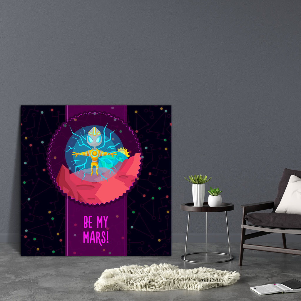 Alien In The Universe D6 Canvas Painting Synthetic Frame - Paintings MDF Framing - ArtzFolio.com