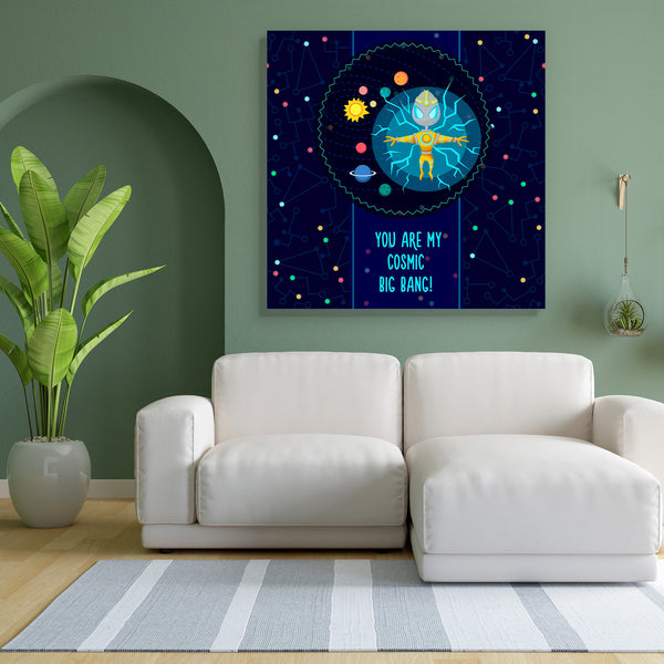 Alien In The Universe D8 Canvas Painting Synthetic Frame-Paintings MDF Framing-AFF_FR-IC 5005359 IC 5005359, Animated Cartoons, Astronomy, Automobiles, Caricature, Cartoons, Cosmology, Icons, Illustrations, Love, Romance, Science Fiction, Signs, Signs and Symbols, Space, Stars, Transportation, Travel, Vehicles, alien, in, the, universe, d8, canvas, painting, for, bedroom, living, room, engineered, wood, frame, astronaut, background, cartoon, collection, concept, cosmic, cosmonaut, deep, design, earth, flat,