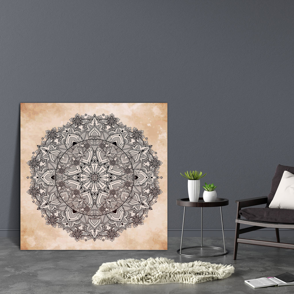 Ornate Paisley Mandala D1 Canvas Painting Synthetic Frame-Paintings MDF Framing-AFF_FR-IC 5005362 IC 5005362, Abstract Expressionism, Abstracts, Ancient, Decorative, Historical, Illustrations, Mandala, Medieval, Paisley, Patterns, Retro, Semi Abstract, Vintage, Wedding, ornate, d1, canvas, painting, synthetic, frame, round, lace, ornament, vector, pattern, isolated, hand, drawn, abstract, background, banner, invitation, card, scrap, booking, tattoo, element, artzfolio, wall decor for living room, wall frame