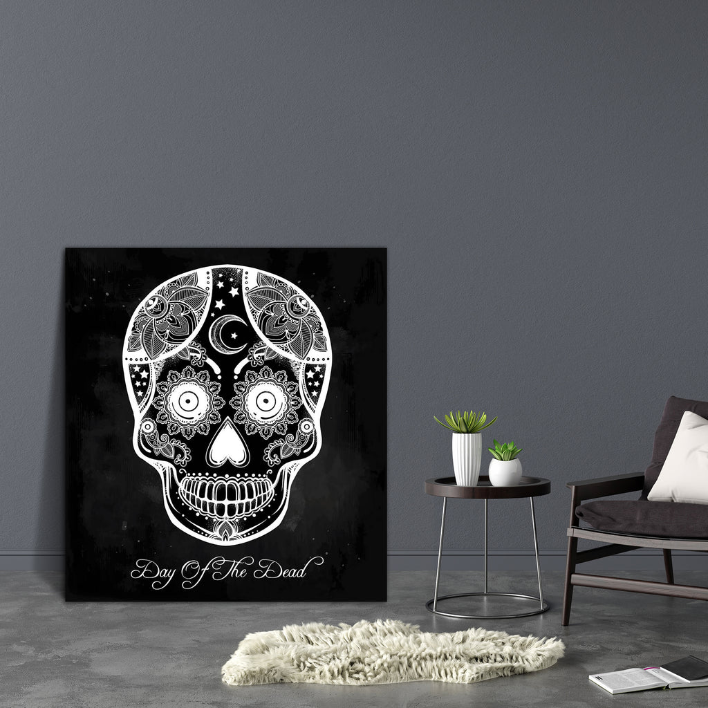 Day Of The Dead D1 Canvas Painting Synthetic Frame-Paintings MDF Framing-AFF_FR-IC 5005364 IC 5005364, Ancient, Art and Paintings, Culture, Ethnic, Folk Art, Historical, Holidays, Illustrations, Medieval, Spanish, Spiritual, Traditional, Tribal, Vintage, World Culture, day, of, the, dead, d1, canvas, painting, synthetic, frame, hand, drawn, holiday, dia, de, los, muertos, sugar, skull, style, hispanic, folk, art, all, saints, mascot, isolated, vector, illustration, artzfolio, wall decor for living room, wal