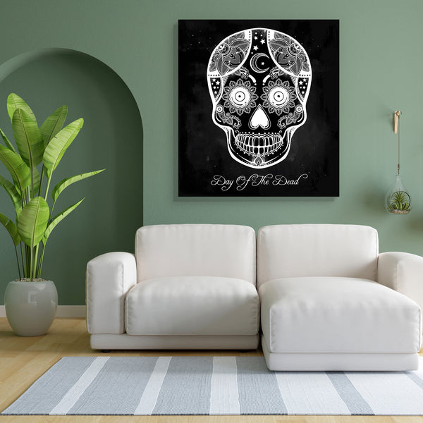 Day Of The Dead D1 Canvas Painting Synthetic Frame-Paintings MDF Framing-AFF_FR-IC 5005364 IC 5005364, Ancient, Art and Paintings, Culture, Ethnic, Folk Art, Historical, Holidays, Illustrations, Medieval, Spanish, Spiritual, Traditional, Tribal, Vintage, World Culture, day, of, the, dead, d1, canvas, painting, for, bedroom, living, room, engineered, wood, frame, hand, drawn, holiday, dia, de, los, muertos, sugar, skull, style, hispanic, folk, art, all, saints, mascot, isolated, vector, illustration, artzfol