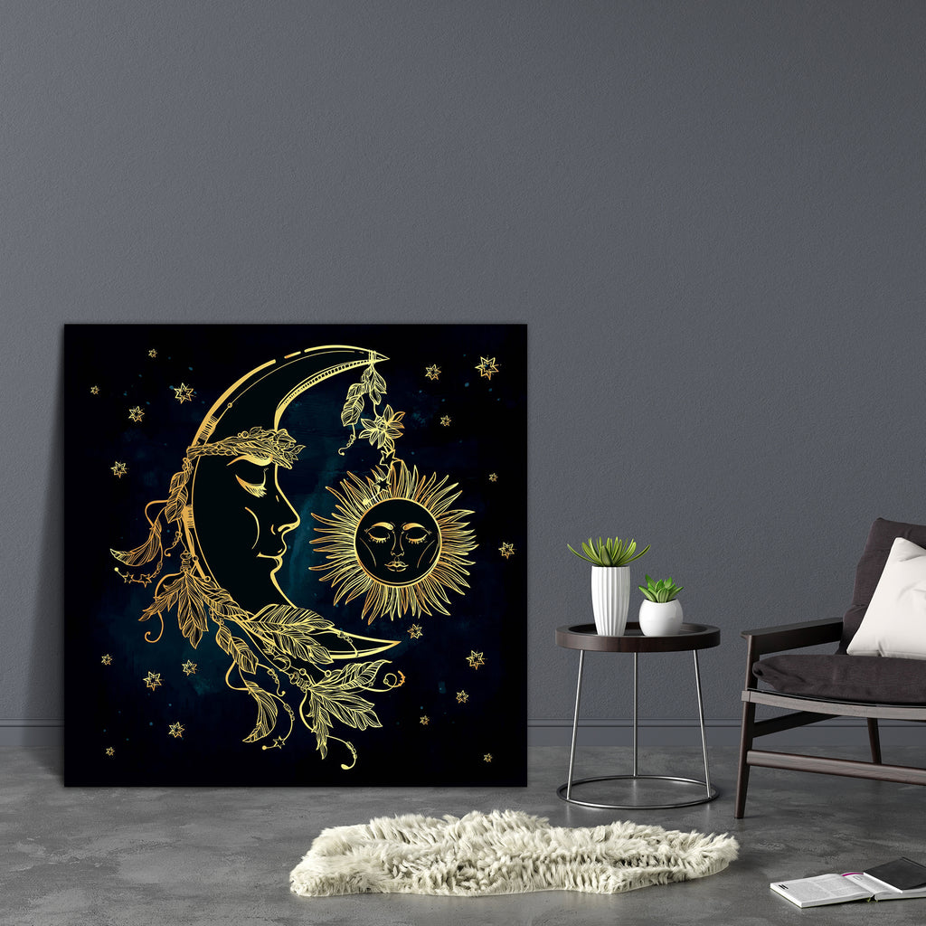 Crescent Moon With Feathers Canvas Painting Synthetic Frame-Paintings MDF Framing-AFF_FR-IC 5005375 IC 5005375, Astrology, Horoscope, Illustrations, Signs and Symbols, Sun Signs, Symbols, Zodiac, crescent, moon, with, feathers, canvas, painting, synthetic, frame, hand, drawn, crown, leaves, sticks, sleeping, sun, next, it, isolated, vector, illustration, invitation, element, tattoo, alchemy, magic, symbol, artzfolio, wall decor for living room, wall frames for living room, frames for living room, wall art, 