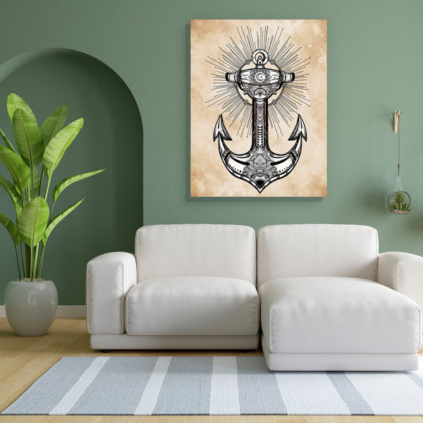 Vintage Anchor Symbol D2 Canvas Painting Synthetic Frame-Paintings MDF Framing-AFF_FR-IC 5005402 IC 5005402, Ancient, Historical, Illustrations, Medieval, Signs and Symbols, Spiritual, Symbols, Vintage, anchor, symbol, d2, canvas, painting, for, bedroom, living, room, engineered, wood, frame, highly, detailed, hand-drawn, ornate, element, isolated, vector, illustration, hope, sea, spirit, artzfolio, wall decor for living room, wall frames for living room, frames for living room, wall art, canvas painting, w