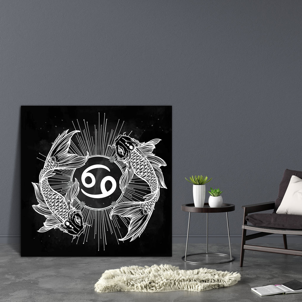 Zodiac Pisces Line Art Canvas Painting Synthetic Frame-Paintings MDF Framing-AFF_FR-IC 5005404 IC 5005404, Art and Paintings, Astrology, Books, Culture, Ethnic, Horoscope, Illustrations, Signs, Signs and Symbols, Sun Signs, Symbols, Traditional, Tribal, World Culture, Zodiac, pisces, line, art, canvas, painting, synthetic, frame, hand, drawn, romantic, beautiful, vector, illustration, isolated, design, mystic, symbol, your, use, ideal, tattoo, coloring, sea, spirit, artzfolio, wall decor for living room, wa