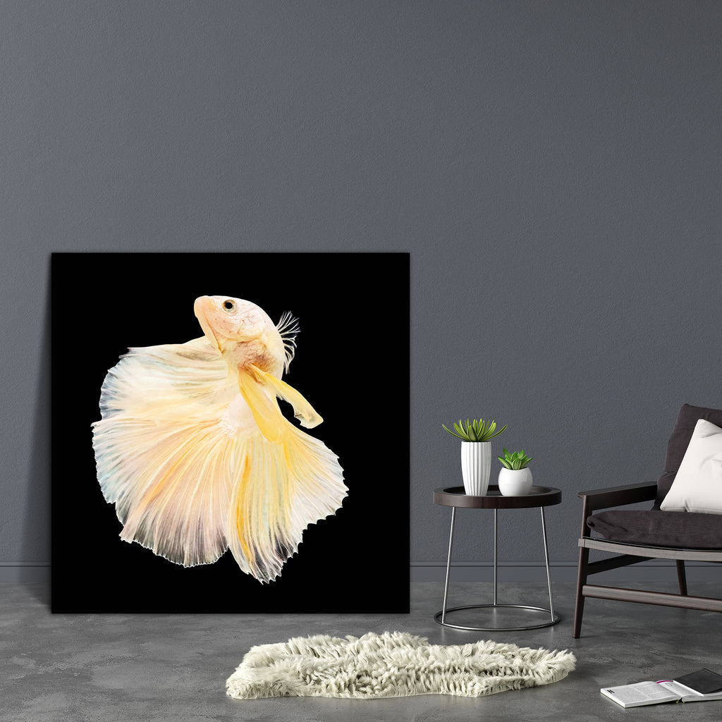 Betta Fish D4 Canvas Painting Synthetic Frame-Paintings MDF Framing-AFF_FR-IC 5005409 IC 5005409, Animals, Black, Black and White, Nature, Pets, Scenic, Tropical, White, betta, fish, d4, canvas, painting, synthetic, frame, aggressive, animal, aquarium, aquatic, background, beautiful, beauty, blue, color, colorful, domestic, dragon, dress, fighting, isolated, luxury, motion, pet, power, scale, siamese, tail, water, artzfolio, wall decor for living room, wall frames for living room, frames for living room, wa