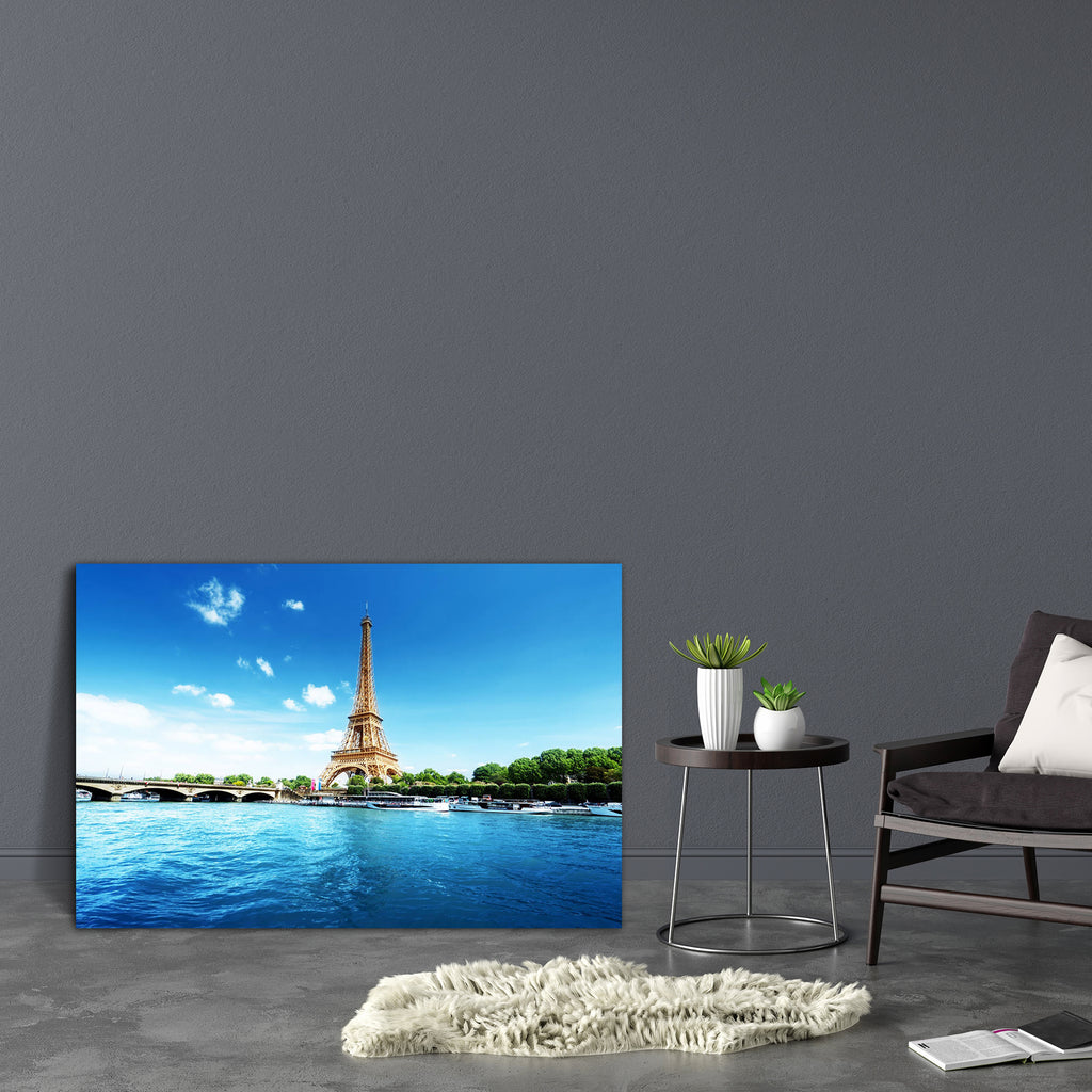 Paris With Eiffel Tower, France Canvas Painting Synthetic Frame-Paintings MDF Framing-AFF_FR-IC 5005437 IC 5005437, Ancient, Architecture, Cities, City Views, French, Landmarks, Landscapes, Nature, Places, Scenic, Signs and Symbols, Skylines, Space, Symbols, Travel, Urban, Vintage, Metallic, paris, with, eiffel, tower, france, canvas, painting, synthetic, frame, landscape, architectural, beautiful, blue, bridge, building, capital, city, cityscape, day, europe, european, famous, green, historic, landmark, li