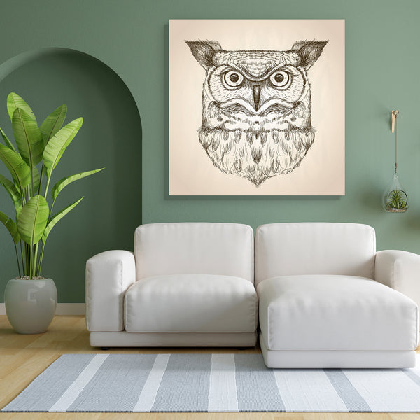 Owl Portrait D1 Canvas Painting Synthetic Frame-Paintings MDF Framing-AFF_FR-IC 5005473 IC 5005473, Animals, Animated Cartoons, Art and Paintings, Birds, Black, Black and White, Caricature, Cartoons, Digital, Digital Art, Drawing, Education, Fashion, Graphic, Illustrations, Individuals, Nature, Portraits, Retro, Scenic, Schools, Signs, Signs and Symbols, Sketches, Symbols, Universities, Wildlife, owl, portrait, d1, canvas, painting, for, bedroom, living, room, engineered, wood, frame, illustration, cartoon,