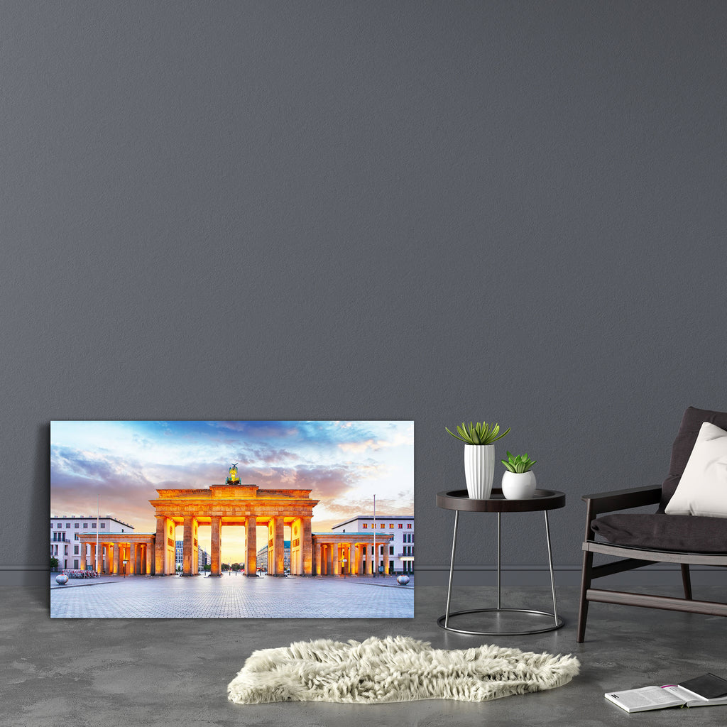 Brandenburg Gate At Night, Berlin, Germany Canvas Painting Synthetic Frame-Paintings MDF Framing-AFF_FR-IC 5005475 IC 5005475, Architecture, Automobiles, Cities, City Views, Culture, Ethnic, German, God Ram, Hinduism, Landmarks, Panorama, Places, Sunrises, Sunsets, Traditional, Transportation, Travel, Tribal, Urban, Vehicles, World Culture, brandenburg, gate, at, night, berlin, germany, canvas, painting, synthetic, frame, blue, building, capital, city, cityscape, column, dusk, evening, famous, landmark, mem