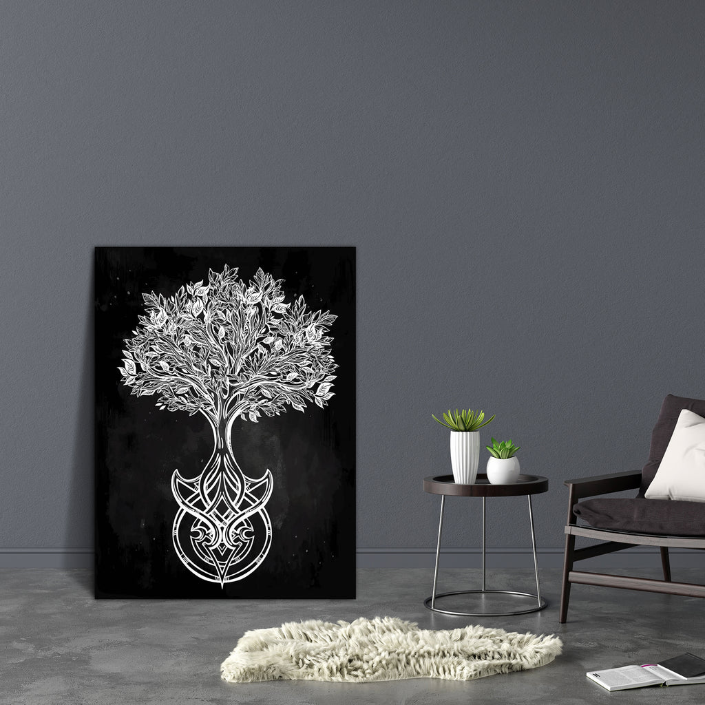 Romantic Tree Of Life D1 Canvas Painting Synthetic Frame-Paintings MDF Framing-AFF_FR-IC 5005482 IC 5005482, Culture, Drawing, Ethnic, Illustrations, Signs, Signs and Symbols, Symbols, Traditional, Tribal, World Culture, romantic, tree, of, life, d1, canvas, painting, synthetic, frame, hand, drawn, beautiful, vector, illustration, isolated, design, mystic, symbol, your, use, artzfolio, wall decor for living room, wall frames for living room, frames for living room, wall art, canvas painting, wall frame, sce