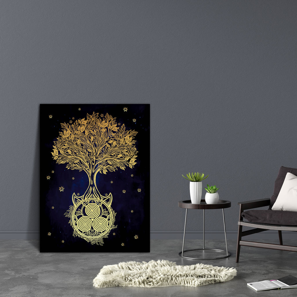 Romantic Tree Of Life D2 Canvas Painting Synthetic Frame-Paintings MDF Framing-AFF_FR-IC 5005483 IC 5005483, Culture, Drawing, Ethnic, Illustrations, Signs, Signs and Symbols, Symbols, Traditional, Tribal, World Culture, romantic, tree, of, life, d2, canvas, painting, synthetic, frame, hand, drawn, beautiful, vector, illustration, isolated, design, mystic, symbol, your, use, artzfolio, wall decor for living room, wall frames for living room, frames for living room, wall art, canvas painting, wall frame, sce
