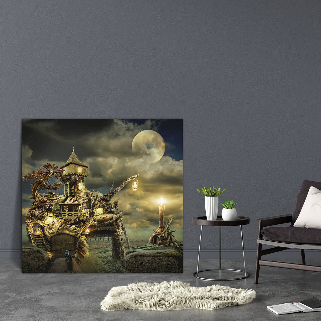 Fairy House Fort D1 Canvas Painting Synthetic Frame-Paintings MDF Framing-AFF_FR-IC 5005486 IC 5005486, Ancient, Botanical, Collages, Fantasy, Floral, Flowers, Futurism, Historical, Illustrations, Landmarks, Medieval, Nature, Places, Space, Vintage, Wooden, fairy, house, fort, d1, canvas, painting, synthetic, frame, adoption, bridge, dog, doors, dream, driftwood, feelings, future, gate, ghost, guard, hidden, illusion, illustration, inaccessible, keeper, lamp, landmark, light, lighthouse, manipulation, moon,