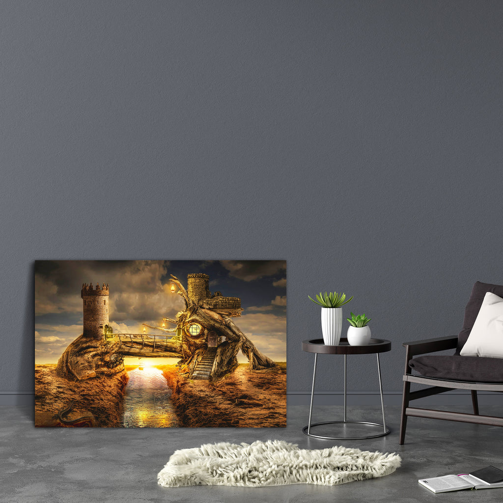 Fairy House Fort D2 Canvas Painting Synthetic Frame-Paintings MDF Framing-AFF_FR-IC 5005493 IC 5005493, Ancient, Collages, Fantasy, Futurism, Historical, Illustrations, Medieval, Space, Sunsets, Vintage, Wooden, fairy, house, fort, d2, canvas, painting, synthetic, frame, adoption, bridge, canal, contemplation, doors, dream, driftwood, duct, experience, feelings, future, ghost, guard, hidden, illusion, illustration, inaccessible, knowledge, lamp, light, manipulation, mystery, old, past, philosophy, present, 