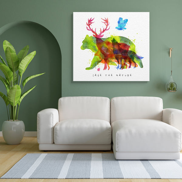 Color Animals D2 Canvas Painting Synthetic Frame-Paintings MDF Framing-AFF_FR-IC 5005497 IC 5005497, Abstract Expressionism, Abstracts, African, Animals, Art and Paintings, Birds, Decorative, Digital, Digital Art, Drawing, Fashion, Graphic, Hipster, Illustrations, Nature, Patterns, Scenic, Semi Abstract, Signs, Signs and Symbols, Symbols, Watercolour, Wildlife, color, d2, canvas, painting, for, bedroom, living, room, engineered, wood, frame, animal, wolf, fox, deer, forest, wild, bear, save, jungle, zoo, ab