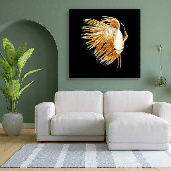 Betta Fish D5 Canvas Painting Synthetic Frame-Paintings MDF Framing-AFF_FR-IC 5005510 IC 5005510, Animals, Black, Black and White, Nature, Pets, Scenic, Tropical, White, betta, fish, d5, canvas, painting, for, bedroom, living, room, engineered, wood, frame, aggressive, animal, aquarium, aquatic, background, beautiful, beauty, blue, color, colorful, crown, tail, domestic, dragon, dress, fighting, isolated, luxury, motion, pet, power, scale, siamese, water, artzfolio, wall decor for living room, wall frames f