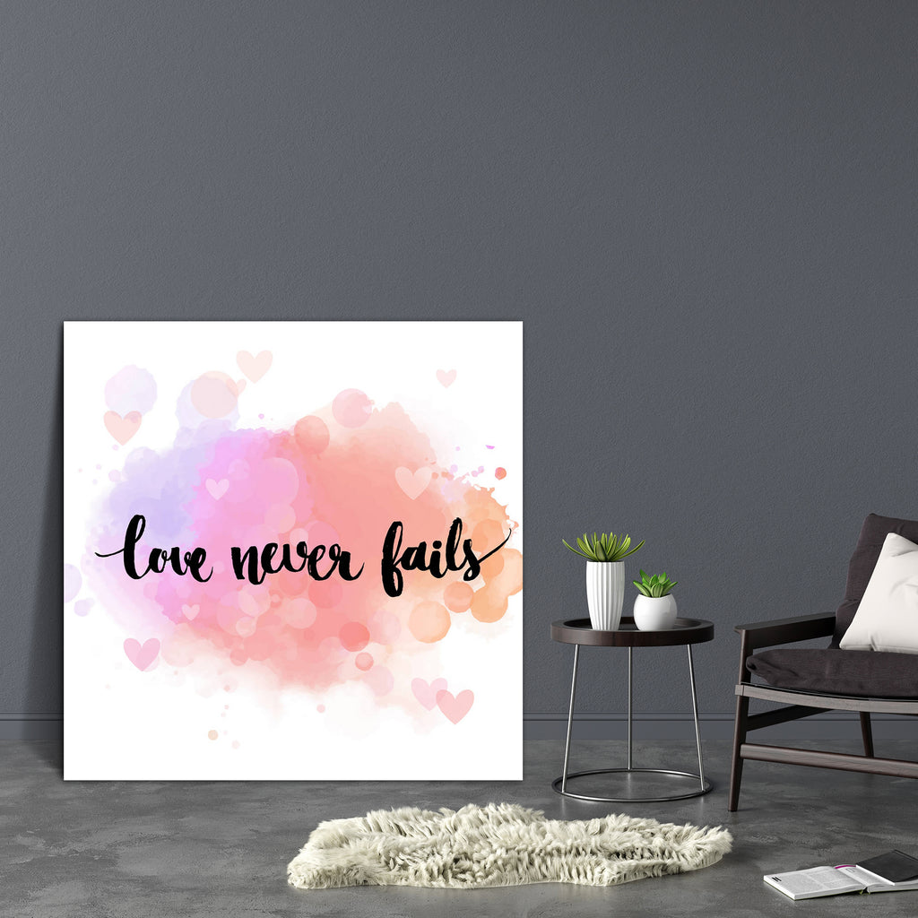 Love Never Fails D2 Canvas Painting Synthetic Frame-Paintings MDF Framing-AFF_FR-IC 5005511 IC 5005511, Art and Paintings, Black, Black and White, Calligraphy, Digital, Digital Art, Graphic, Hearts, Illustrations, Inspirational, Love, Motivation, Motivational, Quotes, Romance, Signs, Signs and Symbols, Text, Typography, Wedding, never, fails, d2, canvas, painting, synthetic, frame, romantic, pastel, art, artistic, background, bokeh, card, concept, decoration, design, expression, fail, fist, grunge, handwrit