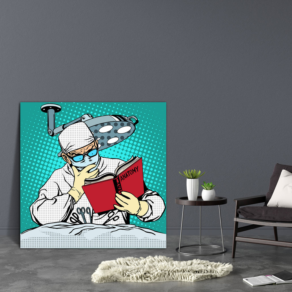 Medicine & Health Art Canvas Painting Synthetic Frame-Paintings MDF Framing-AFF_FR-IC 5005516 IC 5005516, Ancient, Animated Cartoons, Art and Paintings, Books, Business, Caricature, Cartoons, Comedy, Comics, Dots, Education, Health, Historical, Humor, Humour, Illustrations, Medieval, Modern Art, People, Pop Art, Retro, Schools, Universities, Vintage, medicine, art, canvas, painting, synthetic, frame, funny, doctor, surgeon, cartoon, pop, anatomy, surgery, book, boss, concept, idea, comic, dot, emotions, hal