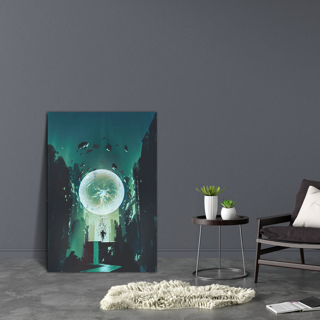 Lightning Ball Canvas Painting Synthetic Frame-Paintings MDF Framing-AFF_FR-IC 5005519 IC 5005519, Abstract Expressionism, Abstracts, Art and Paintings, Circle, Cities, City Views, Illustrations, Paintings, Science Fiction, Semi Abstract, Signs, Signs and Symbols, Watercolour, lightning, ball, canvas, painting, synthetic, frame, science, fiction, abstract, acrylic, art, artistic, artwork, beautiful, birth, charge, city, color, concept, dark, design, electric, energy, fractal, fragment, glow, illustration, l