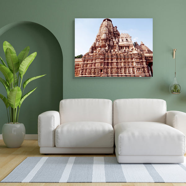 Khajuraho Temples D2 Canvas Painting Synthetic Frame-Paintings MDF Framing-AFF_FR-IC 5005524 IC 5005524, Ancient, Architecture, Indian, Medieval, Spiritual, Vintage, khajuraho, temples, d2, canvas, painting, for, bedroom, living, room, engineered, wood, frame, architectural, artistic, beautiful, creativity, human, imagination, india, magnificent, monuments, mp, peace, spectacular, temple, artzfolio, wall decor for living room, wall frames for living room, frames for living room, wall art, canvas painting, w