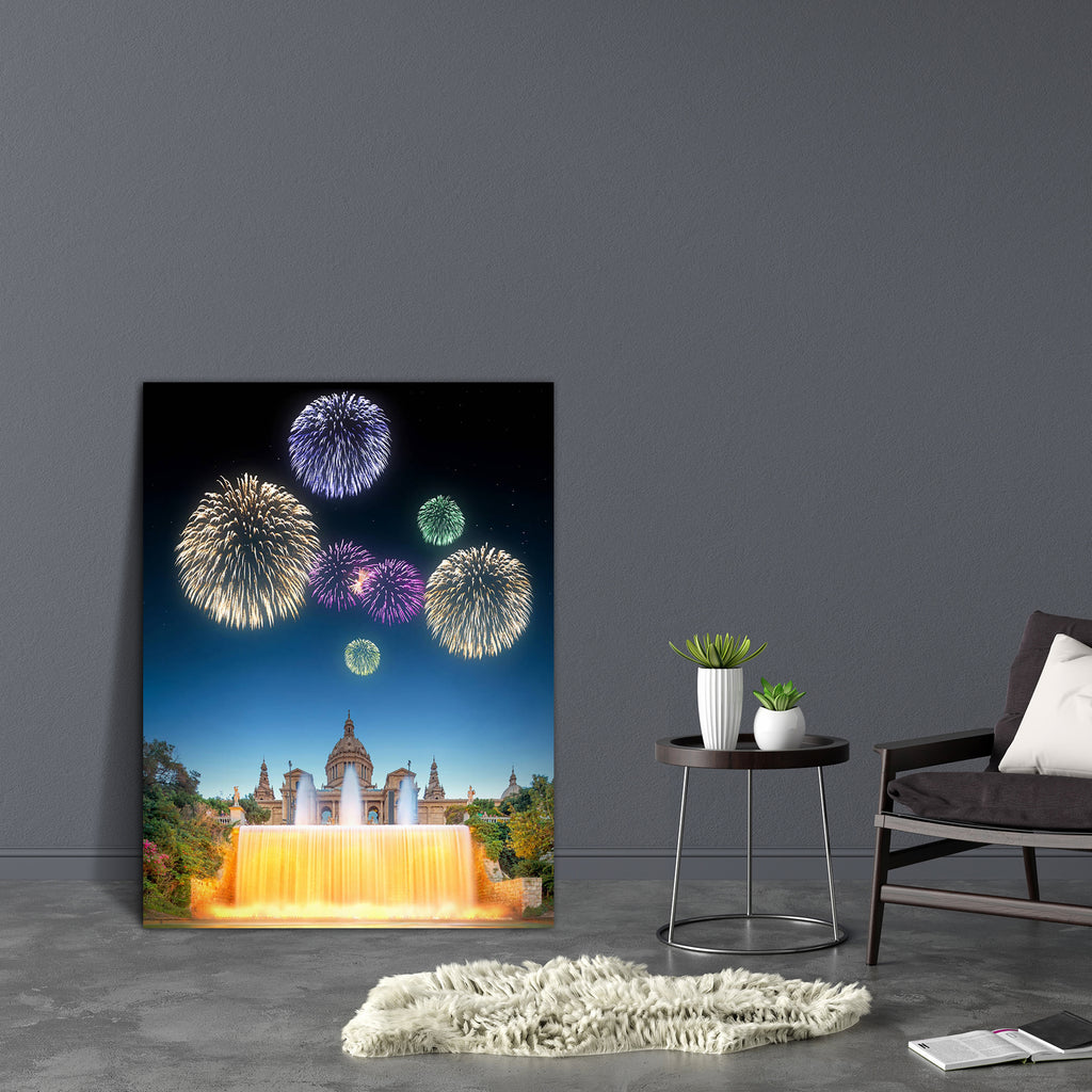 Magic Fountain Light Show In Barcelona, Spain Canvas Painting Synthetic Frame-Paintings MDF Framing-AFF_FR-IC 5005535 IC 5005535, Art and Paintings, Christianity, Dance, Family, Festivals, Festivals and Occasions, Festive, God Ram, Hinduism, Landmarks, Music, Music and Dance, Music and Musical Instruments, Panorama, People, Places, Spanish, Stars, Urban, magic, fountain, light, show, in, barcelona, spain, canvas, painting, synthetic, frame, anniversary, art, beautiful, catalonia, celebration, christmas, col