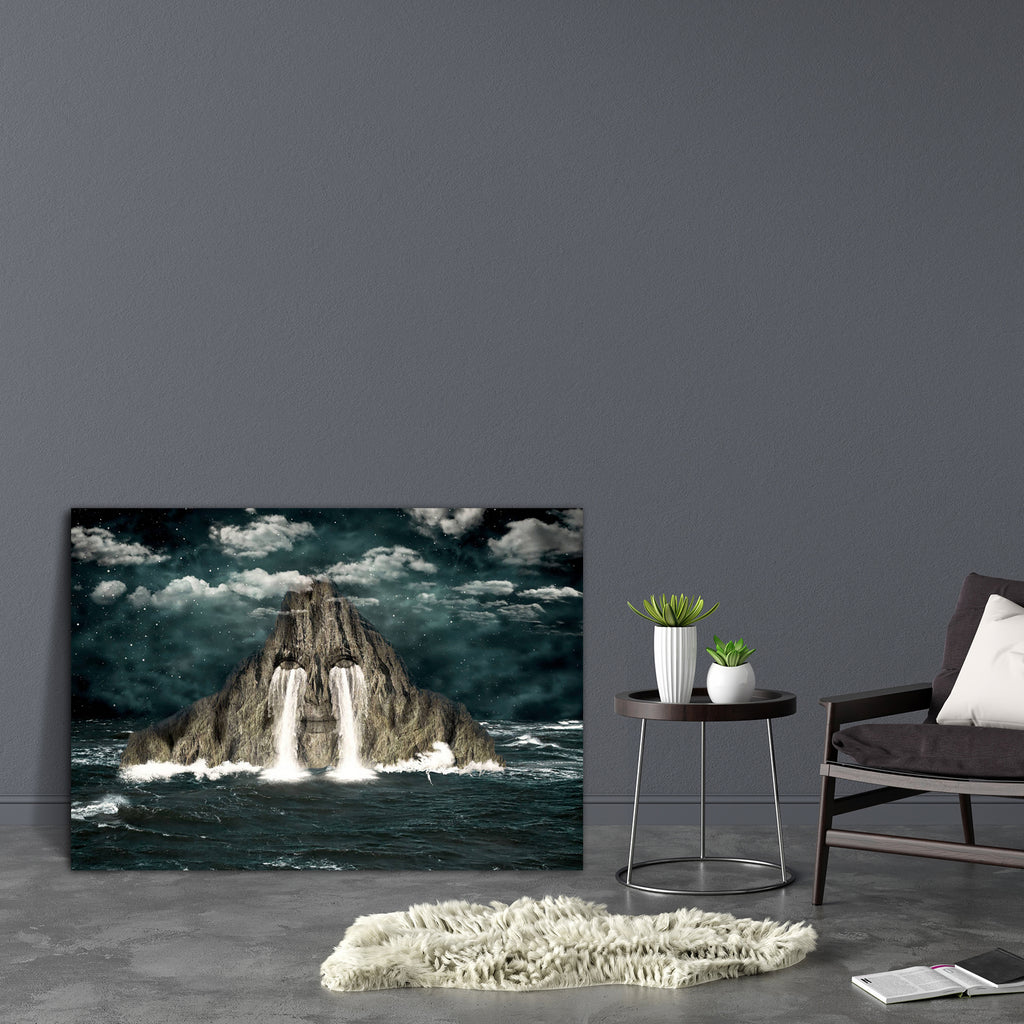 The Sea Of Tears Canvas Painting Synthetic Frame-Paintings MDF Framing-AFF_FR-IC 5005538 IC 5005538, Art and Paintings, Collages, Fantasy, Futurism, Illustrations, Landscapes, Marble and Stone, Mountains, Nature, Scenic, Signs, Signs and Symbols, the, sea, of, tears, canvas, painting, synthetic, frame, apocalypse, armageddon, art, beauty, burden, cataclysm, catastrophe, clouds, collage, color, crying, danger, dead, death, design, difficulty, dusk, earth, ecology, end, evening, eyes, face, future, global, he