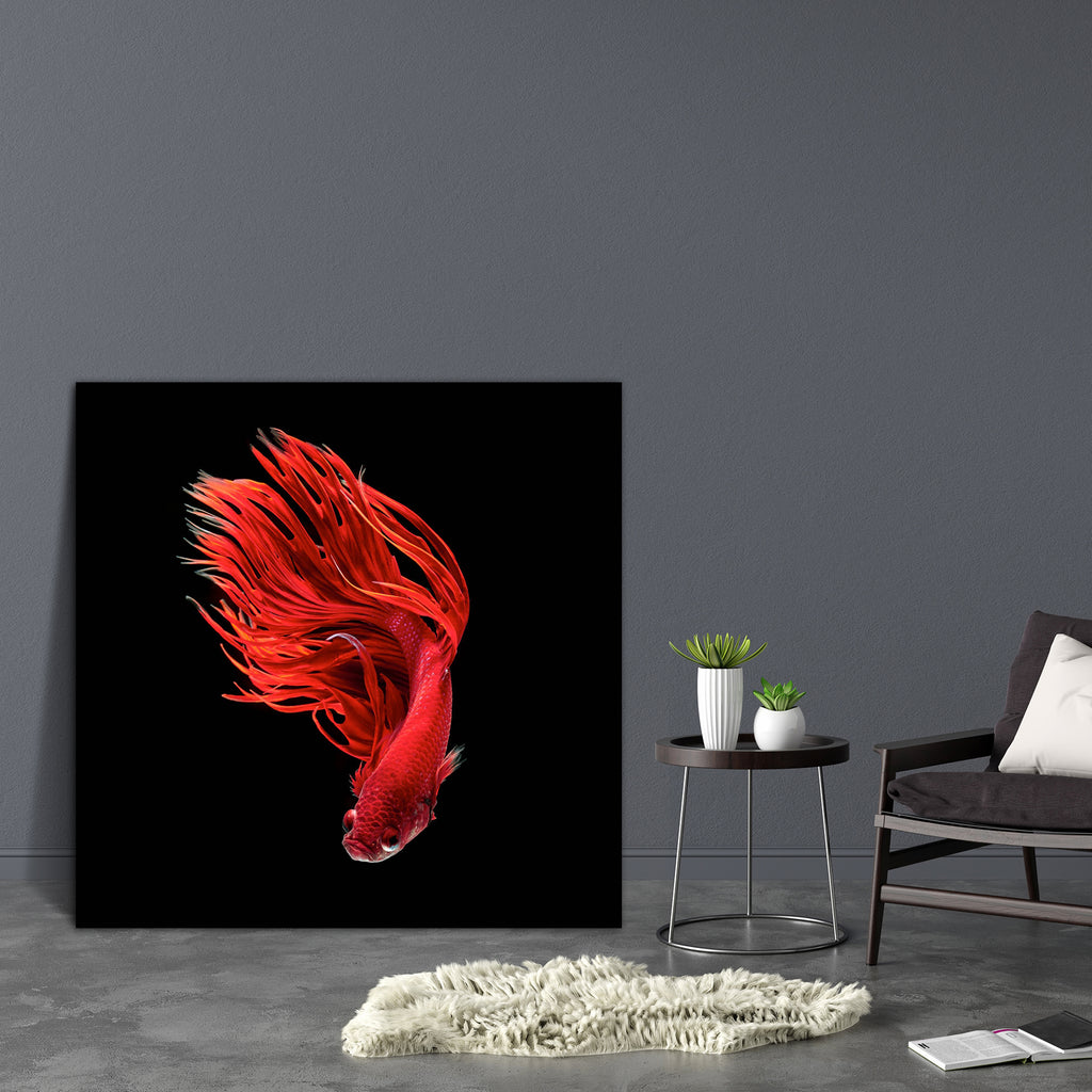 Siamese Betta Fighting Fish Canvas Painting Synthetic Frame-Paintings MDF Framing-AFF_FR-IC 5005548 IC 5005548, Animals, Black, Black and White, Nature, Pets, Scenic, Tropical, White, siamese, betta, fighting, fish, canvas, painting, synthetic, frame, colorful, aggressive, animal, aquarium, aquatic, back, background, beautiful, beauty, splendens, blue, color, dark, domestic, dragon, dress, fight, isolated, luxury, motion, pet, power, scale, tail, thailand, water, artzfolio, wall decor for living room, wall 