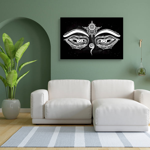 Lord Buddha Eyes D1 Canvas Painting Synthetic Frame-Paintings MDF Framing-AFF_FR-IC 5005572 IC 5005572, Buddhism, God Buddha, Illustrations, Signs and Symbols, Symbols, lord, buddha, eyes, d1, canvas, painting, for, bedroom, living, room, engineered, wood, frame, hand, drawn, artwork, symbol, wisdom, serinity, enlightenment, isolated, vector, illustration, artzfolio, wall decor for living room, wall frames for living room, frames for living room, wall art, canvas painting, wall frame, scenery, panting, pain