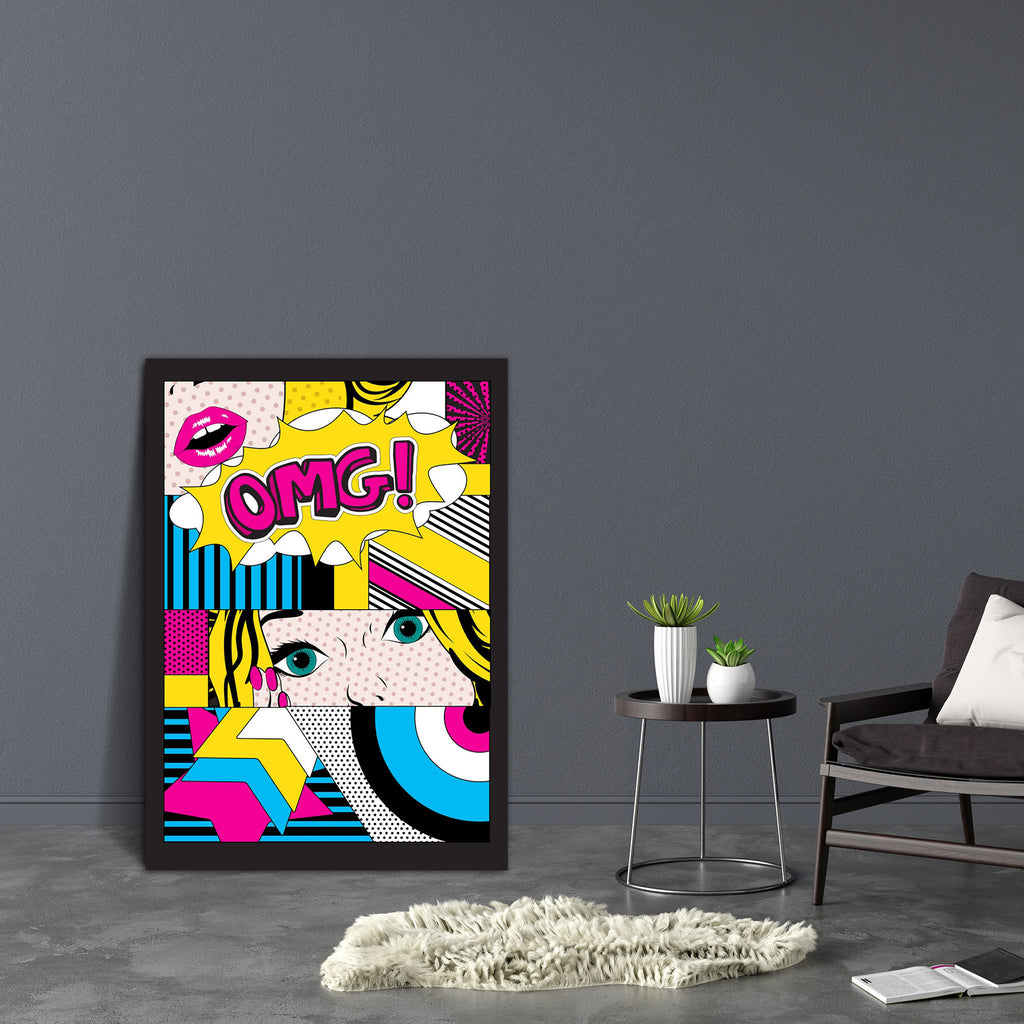 Pop Art Canvas Painting Synthetic Frame-Paintings MDF Framing-AFF_FR-IC 5005578 IC 5005578, Ancient, Animated Cartoons, Art and Paintings, Caricature, Cartoons, Comics, Dots, Fashion, Historical, Illustrations, Medieval, Modern Art, Pop Art, Retro, Signs, Signs and Symbols, Stripes, Symbols, Vintage, pop, art, canvas, painting, synthetic, frame, background, beautiful, beauty, bubble, cartoon, color, comic, design, eyes, fabulous, female, feminine, girl, glamour, glasses, hair, happy, illustration, lady, lip