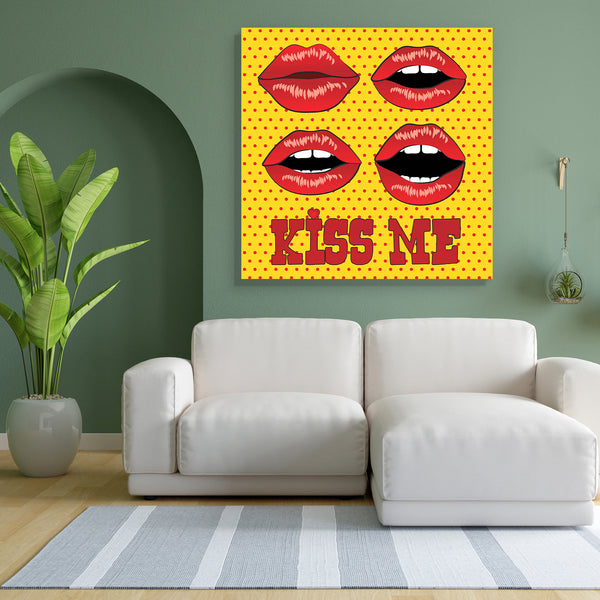 Retro Lips Canvas Painting Synthetic Frame-Paintings MDF Framing-AFF_FR-IC 5005580 IC 5005580, Animated Cartoons, Art and Paintings, Calligraphy, Caricature, Cartoons, Comedy, Comics, Dots, Drawing, Humor, Humour, Icons, Illustrations, Pop Art, Retro, Signs, Signs and Symbols, Text, lips, canvas, painting, for, bedroom, living, room, engineered, wood, frame, art, cartoon, comic, cool, design, element, explosion, expression, female, feminine, fun, girl, glossy, happy, icon, illustrated, illustration, kiss, l