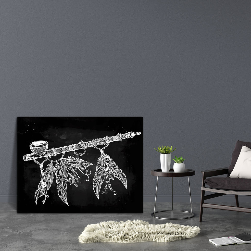 Indian Smoking Pipe Of Peace D1 Canvas Painting Synthetic Frame-Paintings MDF Framing-AFF_FR-IC 5005581 IC 5005581, Culture, Ethnic, Illustrations, Indian, Signs, Signs and Symbols, Symbols, Traditional, Tribal, World Culture, smoking, pipe, of, peace, d1, canvas, painting, synthetic, frame, hand, drawn, beautiful, artwork, adorned, feathers, vector, illustration, isolated, design, tattoo, base, mystic, symbol, your, use, artzfolio, wall decor for living room, wall frames for living room, frames for living 